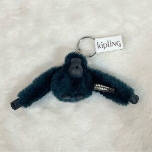 Kipling Monkey Keychain Maria Plush Dark Teal Bag Charm